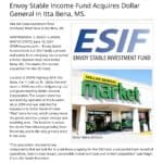 Envoy announces it second acquisition, a Dollar General store, for its new Net Lease Fund.